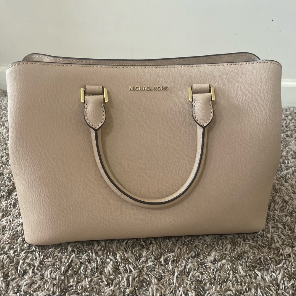 Michael Kors Savannah Satchel oyster